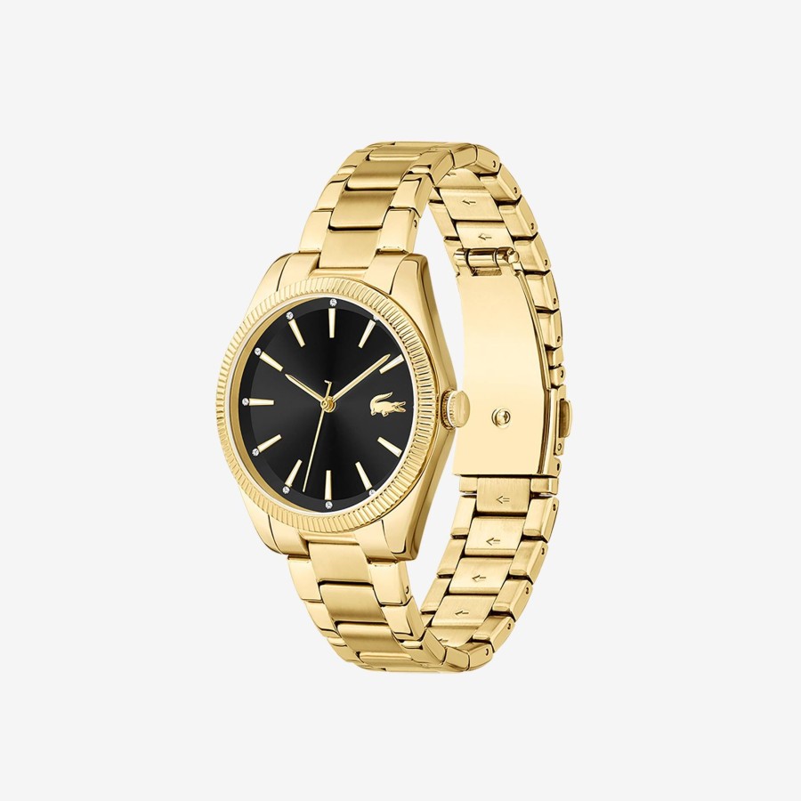 Women Lacoste Watches | Women'S Capucine Fine Gold Plated Strap Watch Gold 000