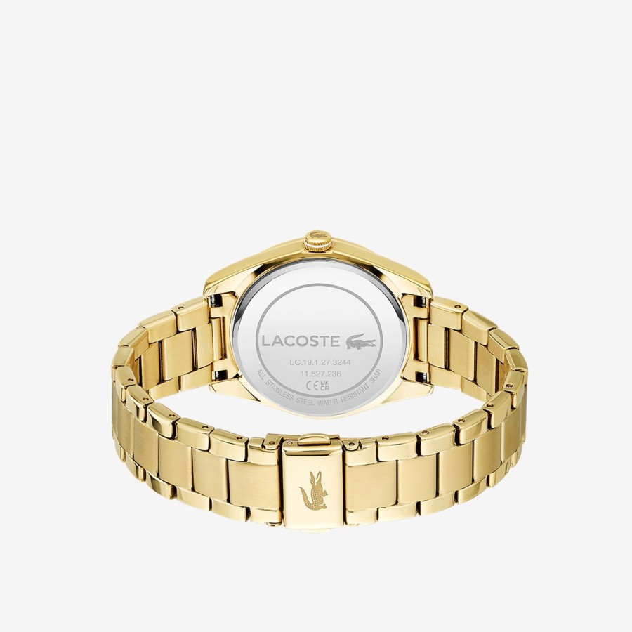 Women Lacoste Watches | Women'S Capucine Fine Gold Plated Strap Watch Gold 000