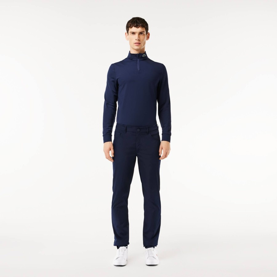 Men Lacoste Golf | Golf Trousers With Grip Band Navy Blue