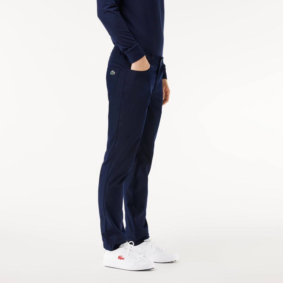 Men Lacoste Golf | Golf Trousers With Grip Band Navy Blue