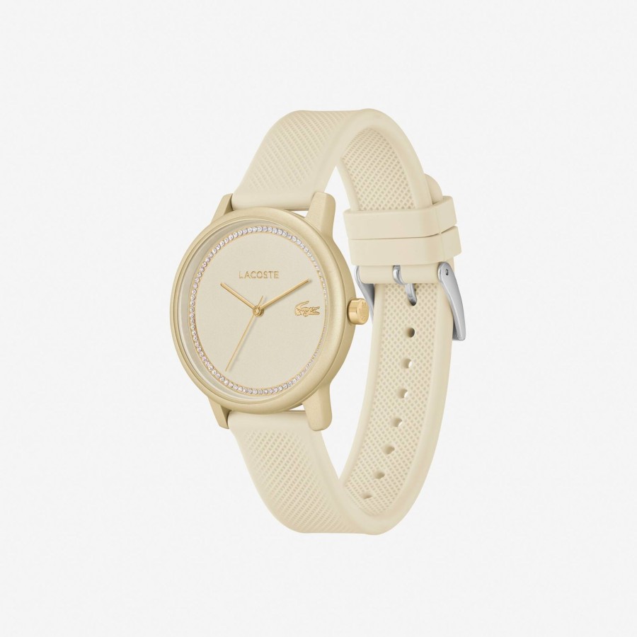 Women Lacoste Watches | Lacoste.12.12 Go 3 Hands Watch Champagne Silicone Gold 000