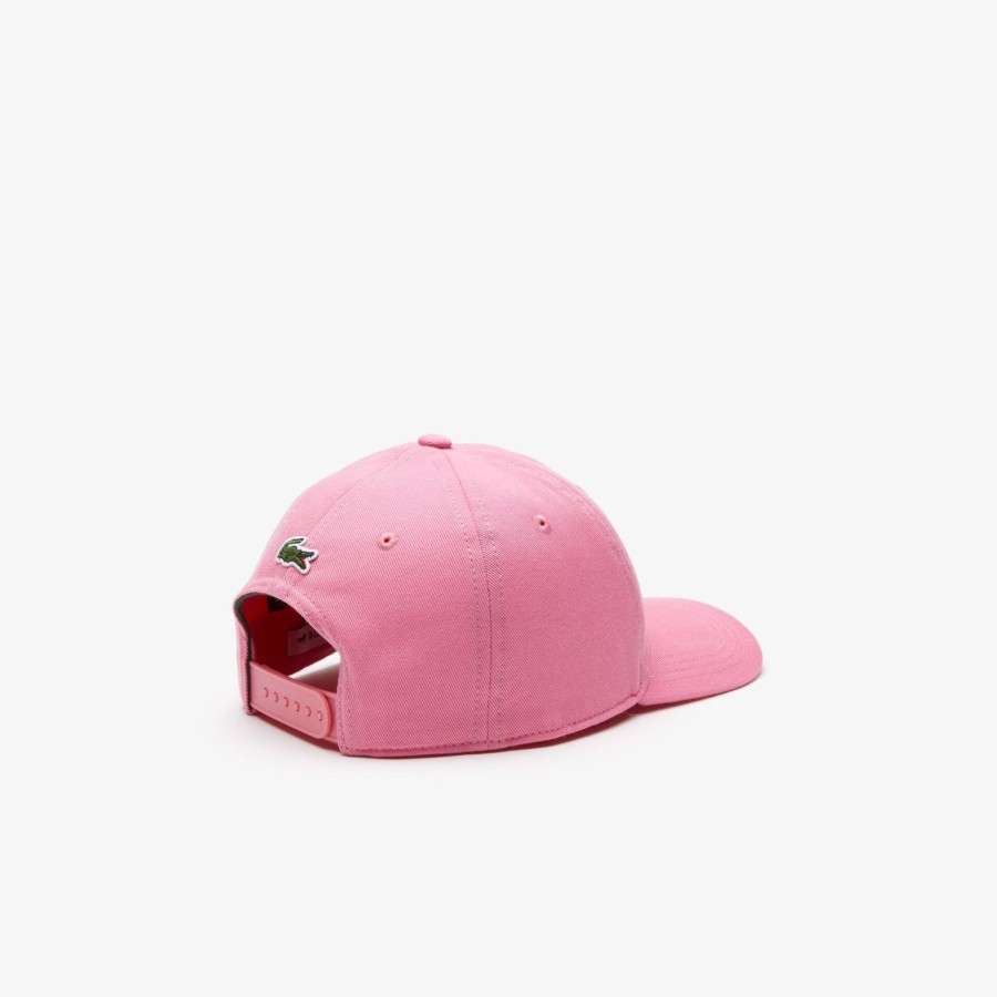 Kids Lacoste Accessories | Kids' Lacoste Contrast Eyelets Adjustable Cap Reseda Pink 2R3