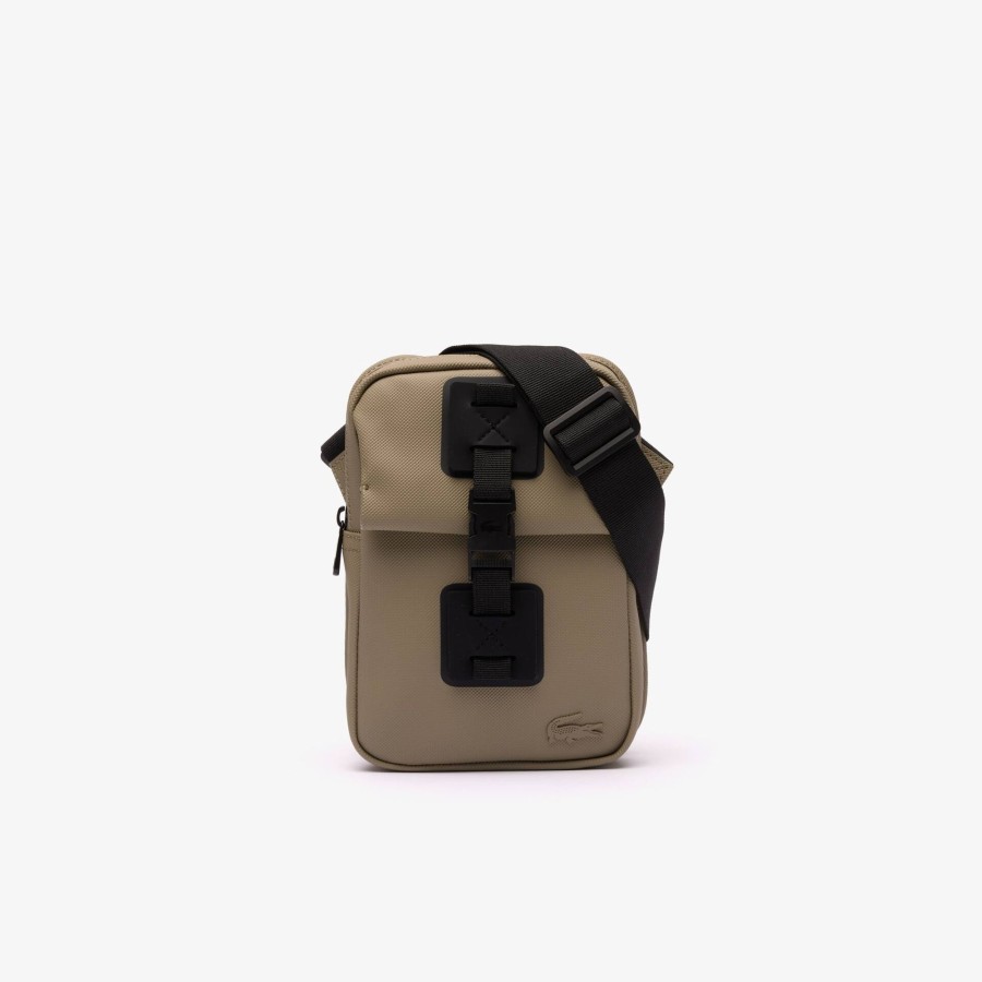 Men Lacoste Bags | Vertical Satchel With Pocket Eco Kelp