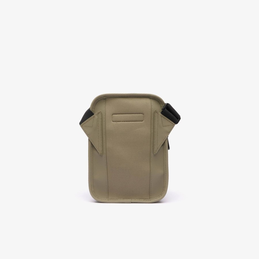 Men Lacoste Bags | Vertical Satchel With Pocket Eco Kelp