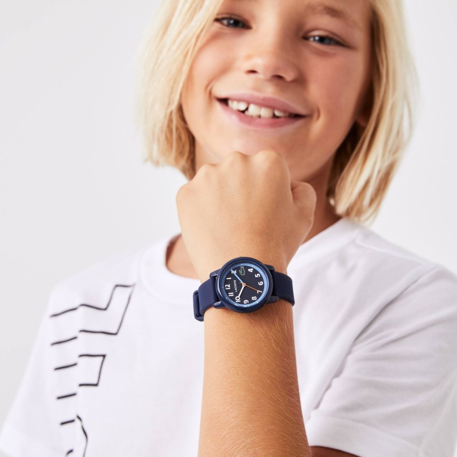 Kids Lacoste Accessories | Kids' Lacoste.12.12 3 Hands Silicone Strap Watch Blue 000