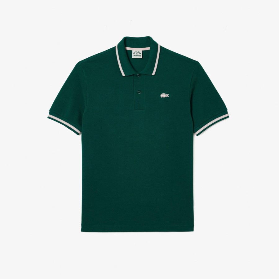 Women Lacoste Polo Shirts | Lacoste X Le Fleur Heavy Pique Polo Shirt Green 3M2