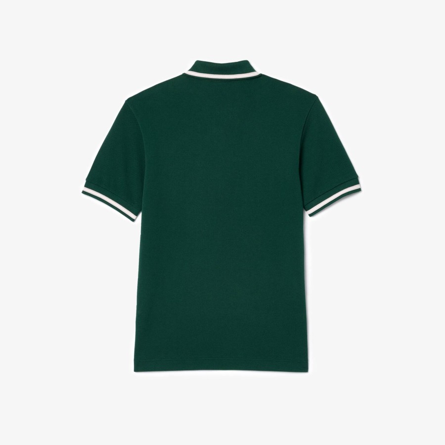 Women Lacoste Polo Shirts | Lacoste X Le Fleur Heavy Pique Polo Shirt Green 3M2