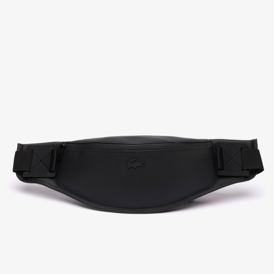 Men Lacoste Bum Bags | Pique Banana Bag Noir