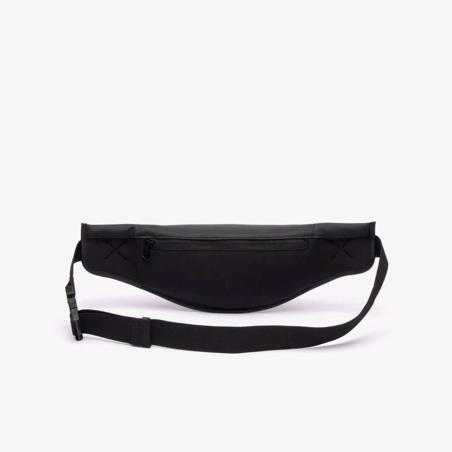 Men Lacoste Bum Bags | Pique Banana Bag Noir