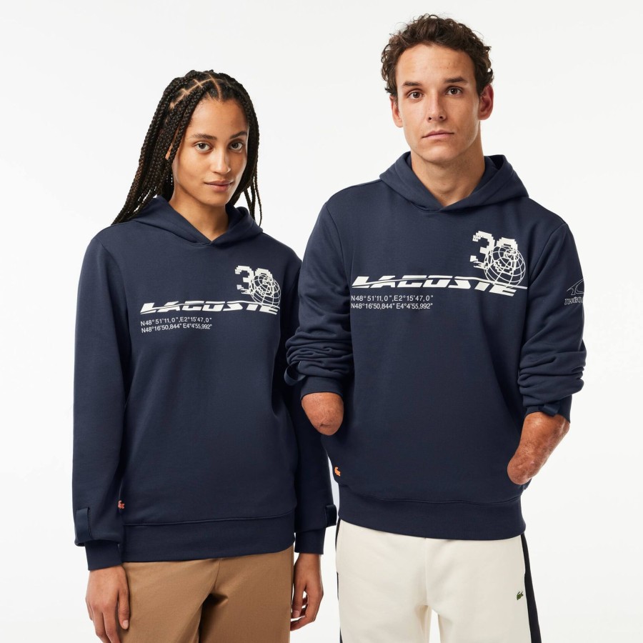 Women Lacoste Sport Clothing | Lacoste Sport X Theo Curin Cotton Sweatshirt Blue Kxe