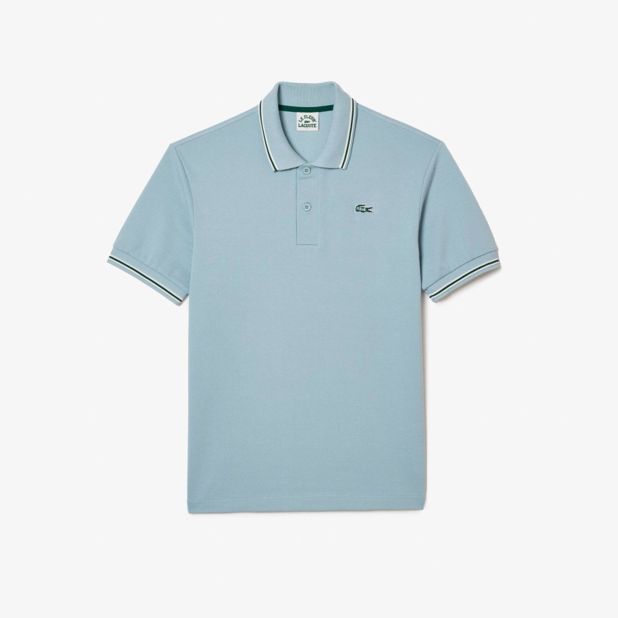 Women Lacoste Polo Shirts | Lacoste X Le Fleur Heavy Pique Polo Shirt Blue 5Qy