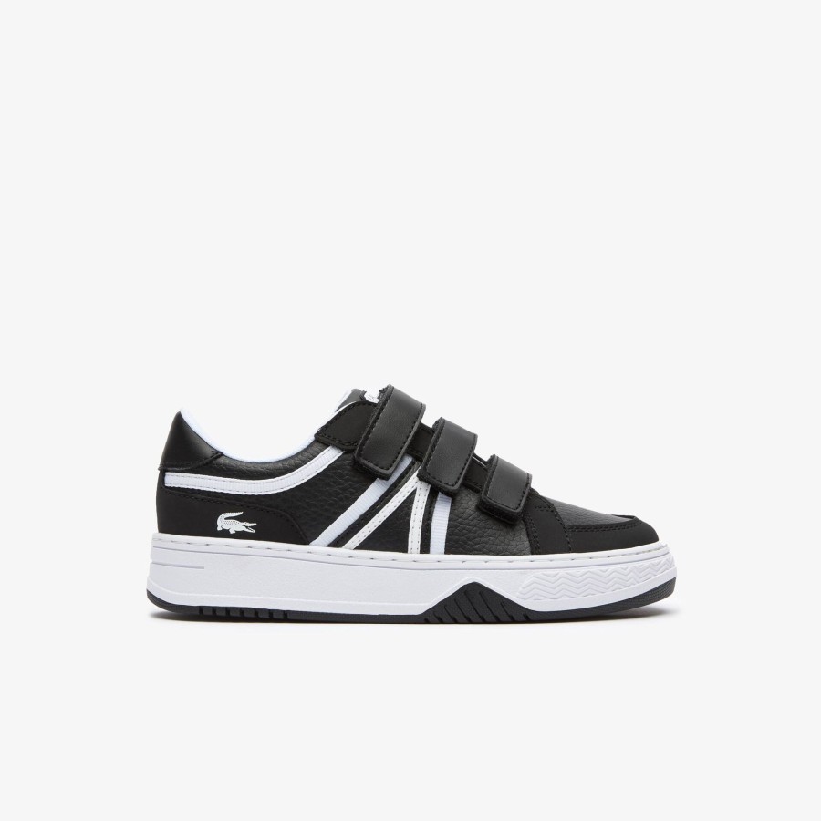 Kids Lacoste Shoes | Children'S Lacoste L001 Synthetic Trainers Black & White 312