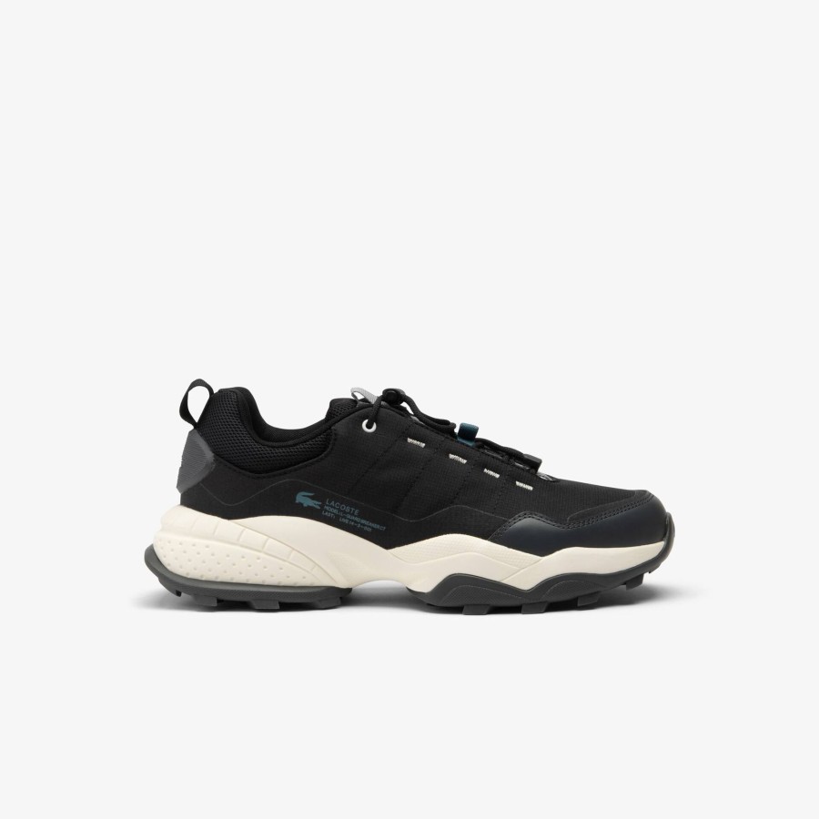 Men Lacoste Outdoor | Men'S L-Guard Breaker Ct Outdoor Trainers Black & Off White