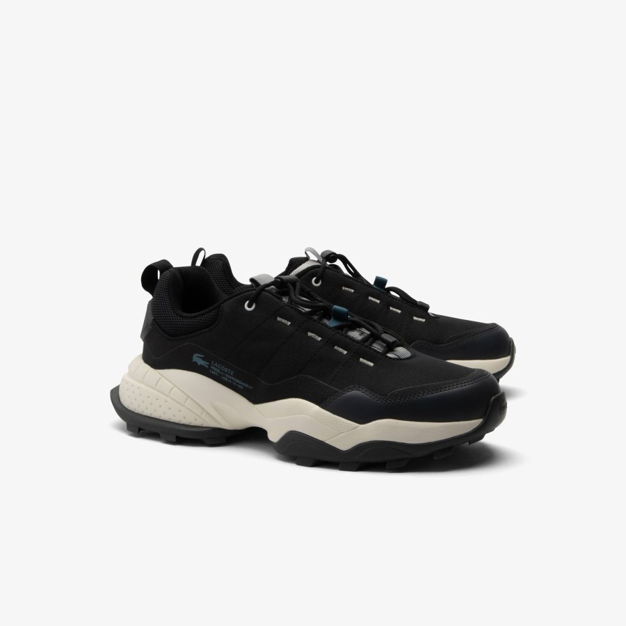 Men Lacoste Outdoor | Men'S L-Guard Breaker Ct Outdoor Trainers Black & Off White