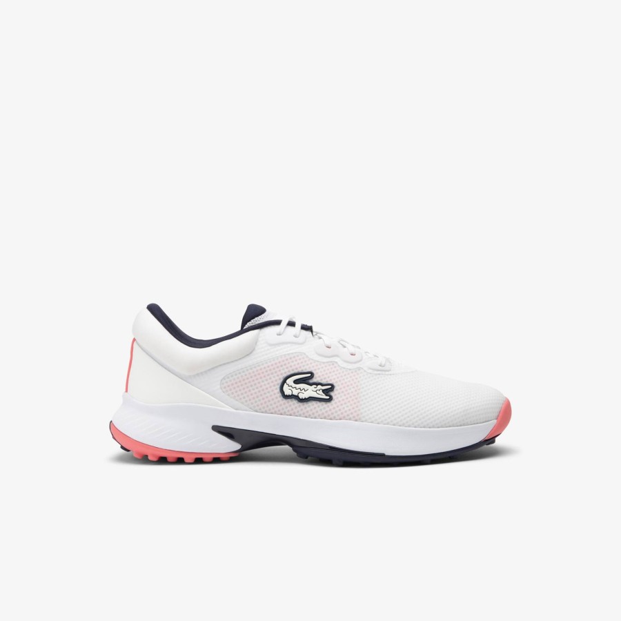 Women Lacoste Golf | Men'S G80 Cluband Leather Trainers Wht/Nvy/Pnk An6