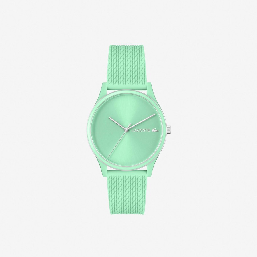 Women Lacoste Watches | Crocodelle 3 Hands Watch Turquoise Silicone Blue 000