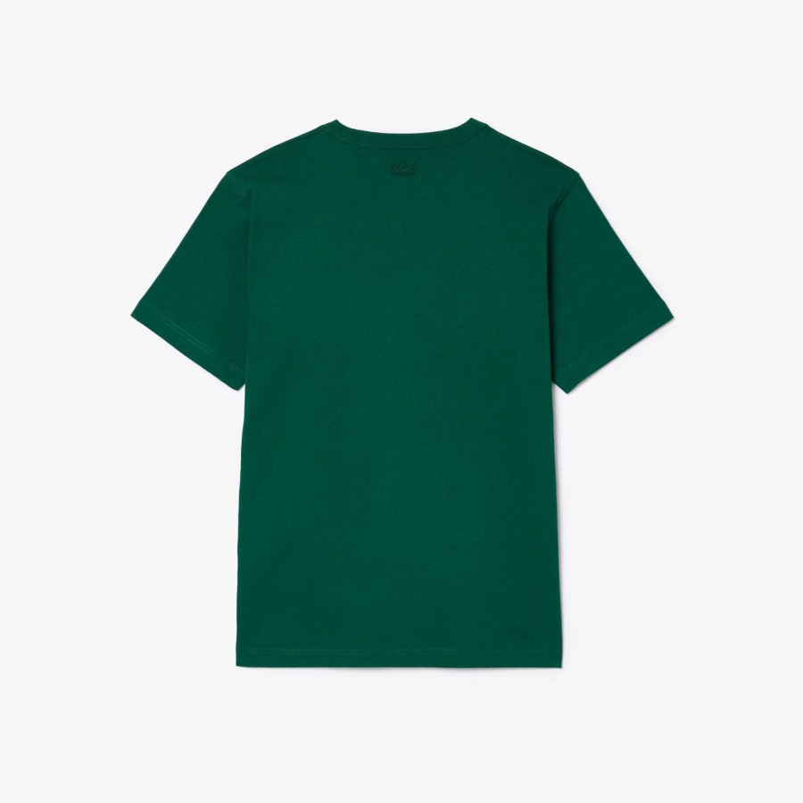 Women Lacoste T-Shirts | Lacoste X Le Fleur Jersey T-Shirt Green 3M2