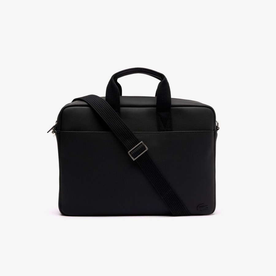 Men Lacoste Bags | 15" Men'S Classic Computer Bag Noir