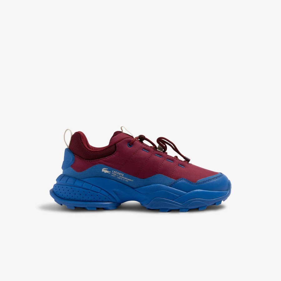 Men Lacoste Outdoor | Men'S Lacoste L-Guard Breaker Ct Textile Outdoor Trainers Burgundy / Blue