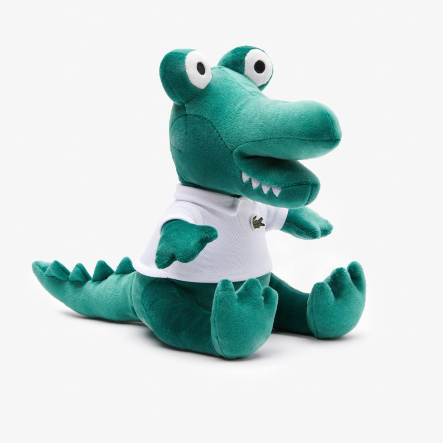 Kids Lacoste Accessories | Crocodile Teddy With Lacoste Branded Polo Shirt Pine Green 132