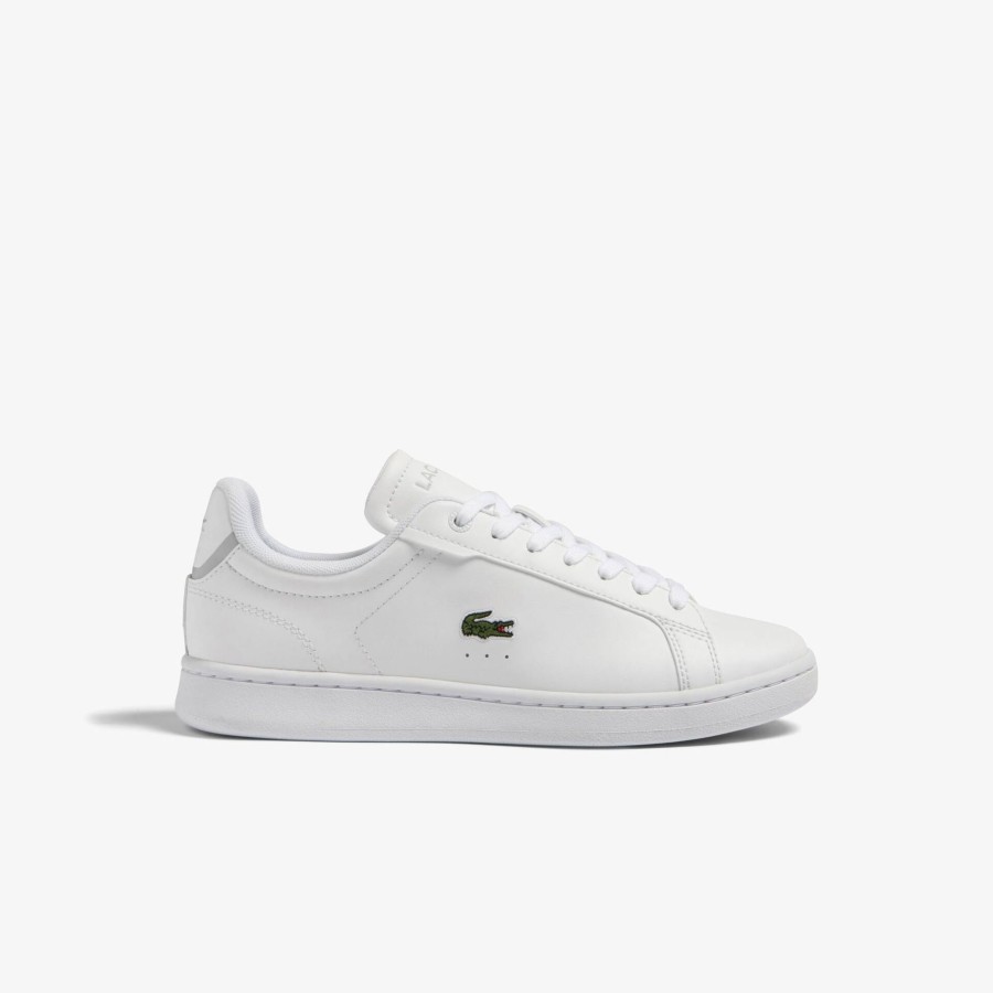 Kids Lacoste Shoes | Juniors' Lacoste Carnaby Pro Bl Synthetic Tonal Trainers White 21G