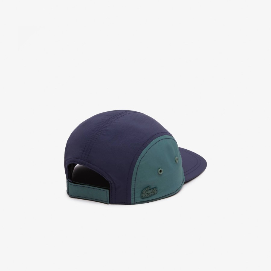 Kids Lacoste Accessories | Cap With Contrasting Print And Panel Details Navy Blue / Dark Green / White Nyi