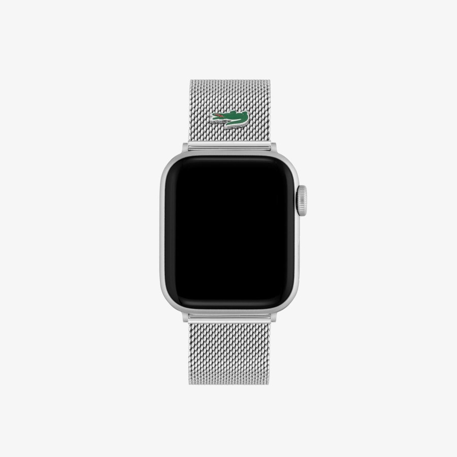 Women Lacoste Watches | Apple Watch Strap Stainless Steel Mesh Silver 000