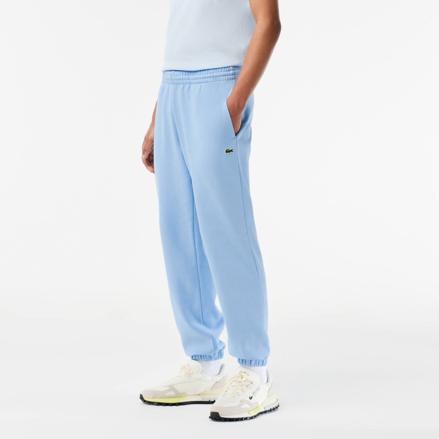 Men Lacoste Tracksuits | Men'S Lacoste Brushed Fleece Jogger Trackpants Pale Blue