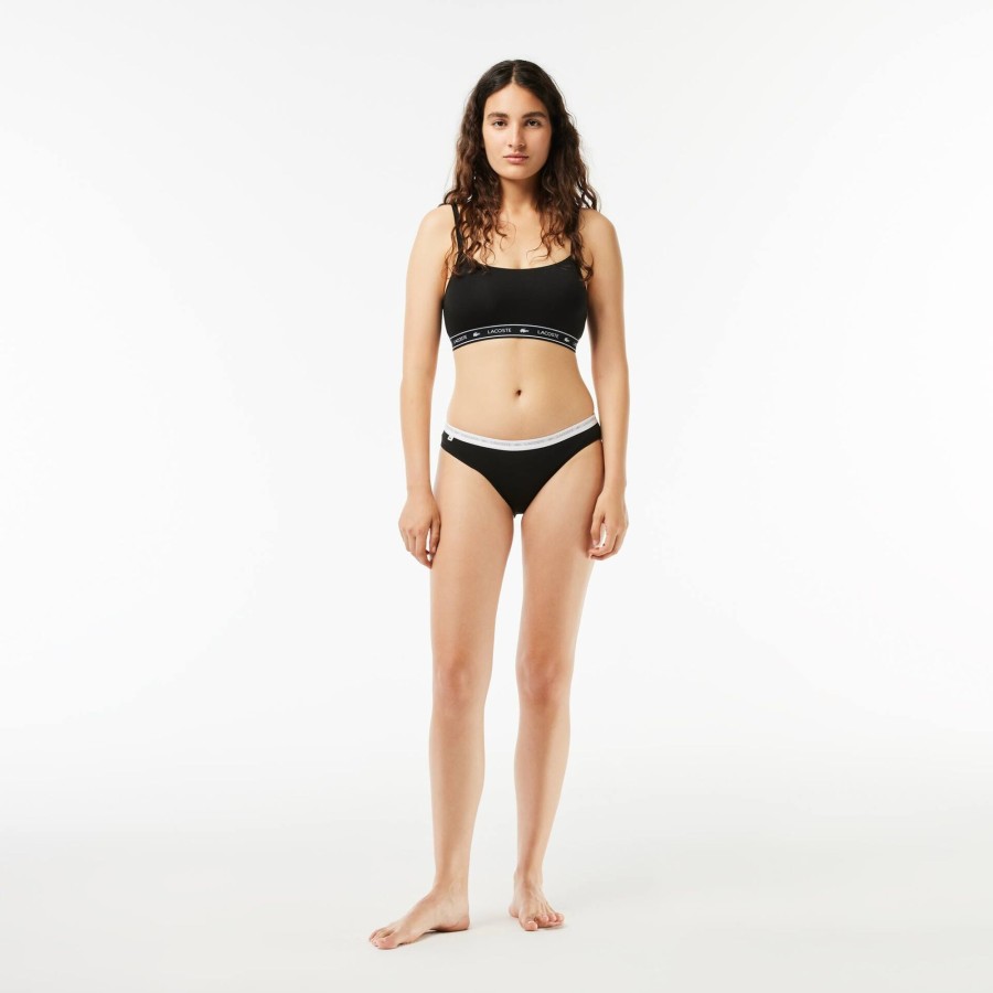 Women Lacoste Underwear & Loungewear | 3-Pack Briefs Black 031