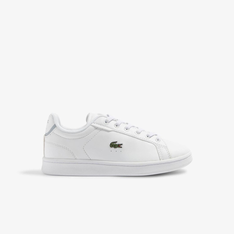 Kids Lacoste Shoes | Baby Carnaby Pro Synthetic Fiber Trainers White 21G