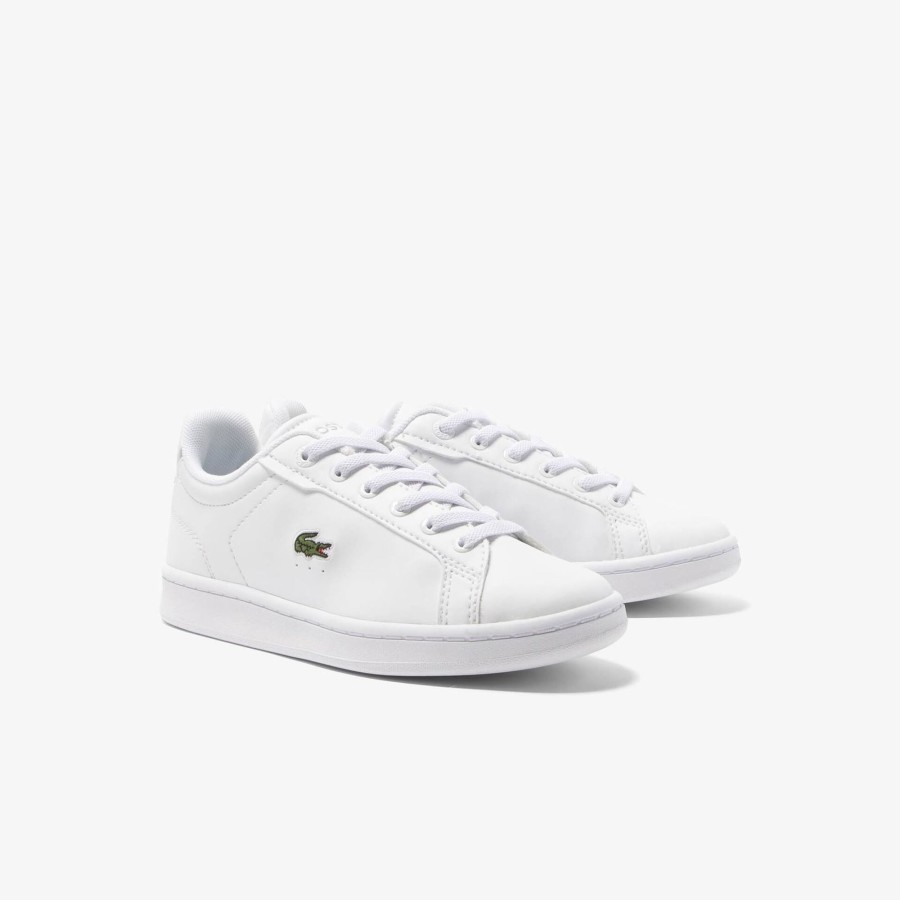 Kids Lacoste Shoes | Baby Carnaby Pro Synthetic Fiber Trainers White 21G