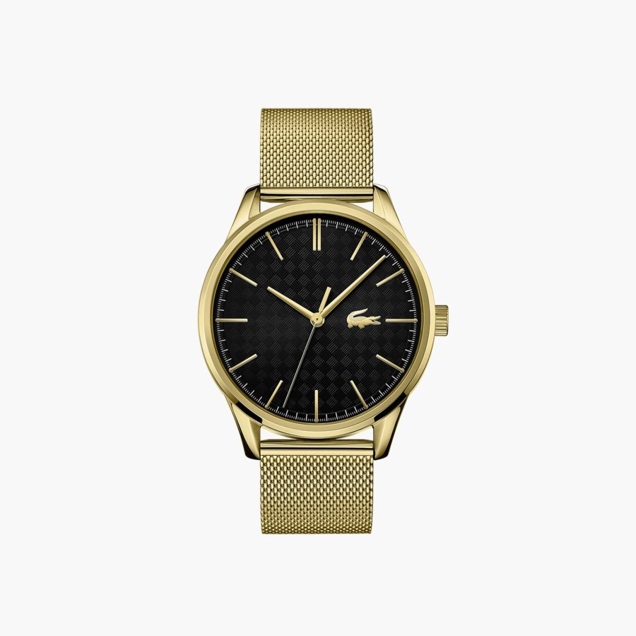 Men Lacoste Watches | Gents Vienna 3 Hands Watch With Plated 1 Steel Strap Gold