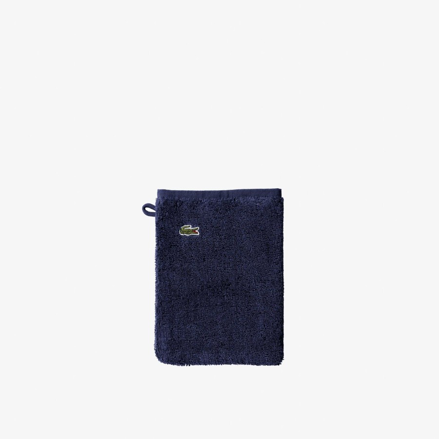 Women Lacoste Home Textile | Cotton L Lecroco Wash Cloth Navy B02