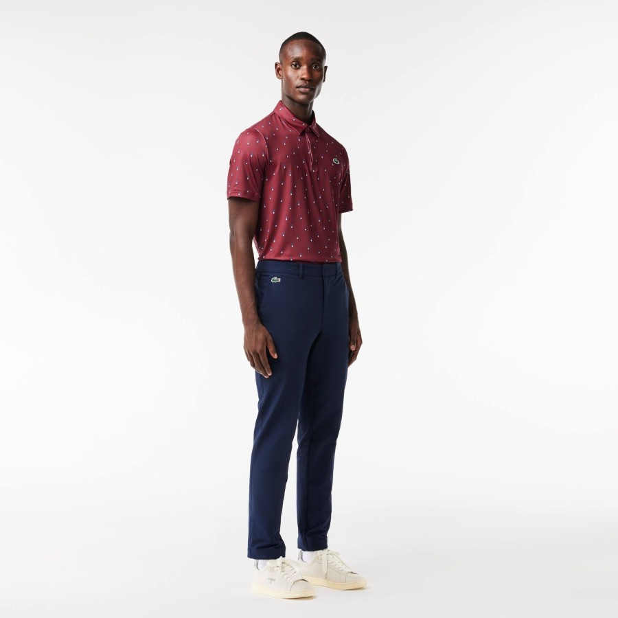 Men Lacoste Golf | Insulating Water Repellant Golf Pants Navy Blue