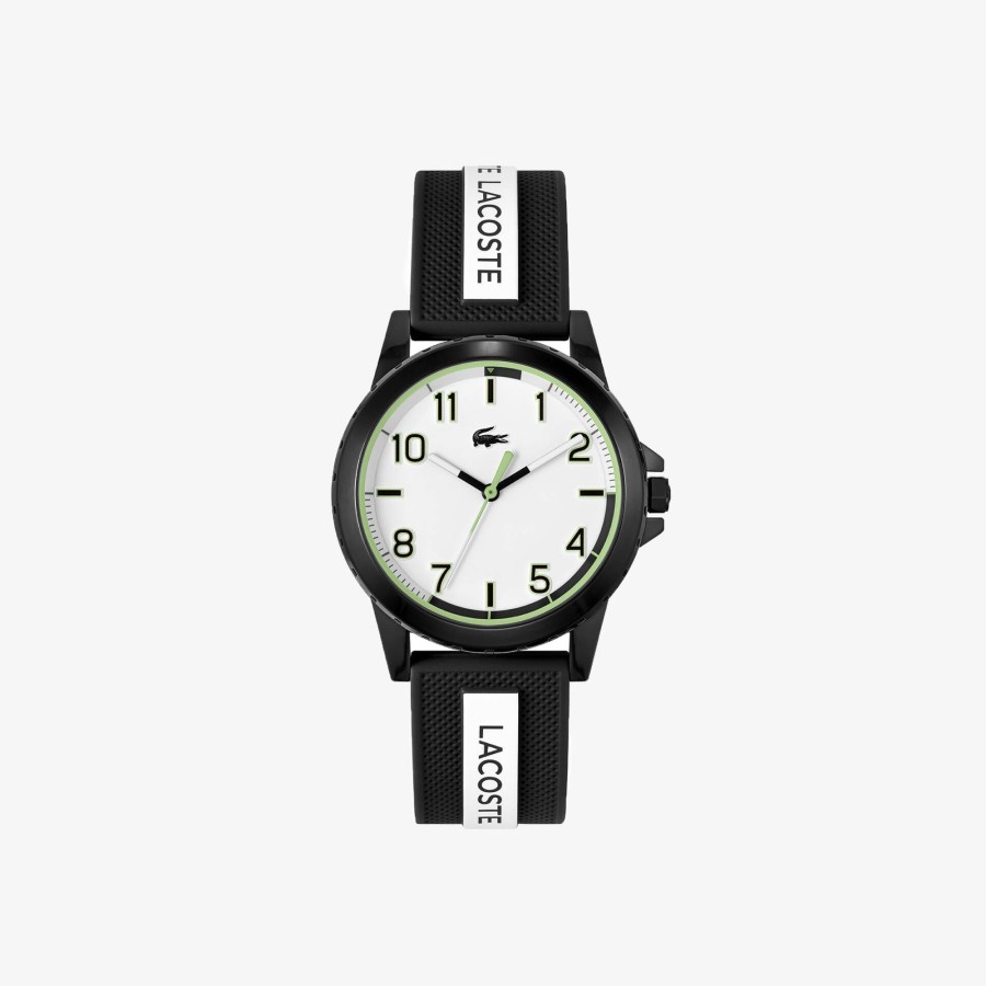 Kids Lacoste Accessories | Kids' Rider 3 Hands Silicone Watch Black 000