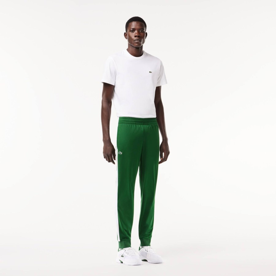 Men Lacoste Tennis | Interlock Tennis Sportsuit Track Pants Green / White