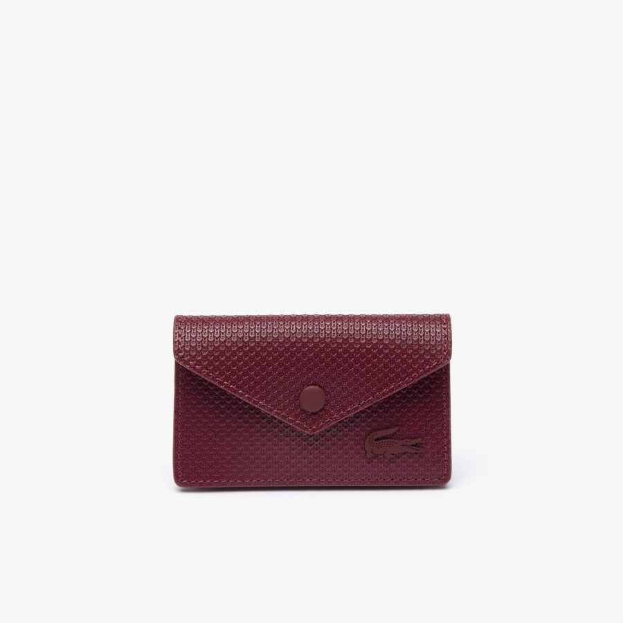 Women Lacoste Wallets & Small Leather Goods | Chantaco Classics Leather Card Holder Zin M36