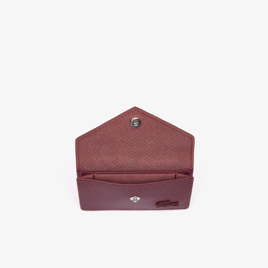 Women Lacoste Wallets & Small Leather Goods | Chantaco Classics Leather Card Holder Zin M36